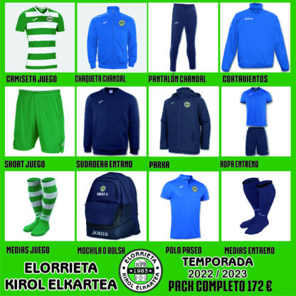 Equipación completa jugador ELORRIETA K.E.