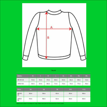 SUDADERA HINCHADA VERDE UNISEX - Imagen 2